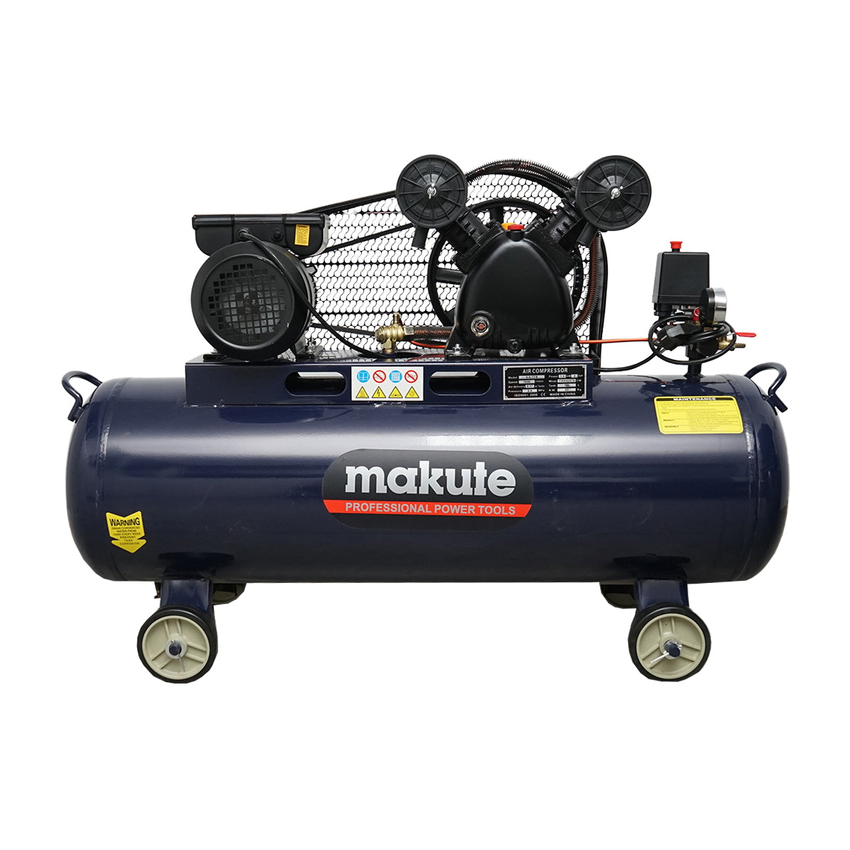 Air compressor 1.5Kw 2Hp 220V 100L tank Makute